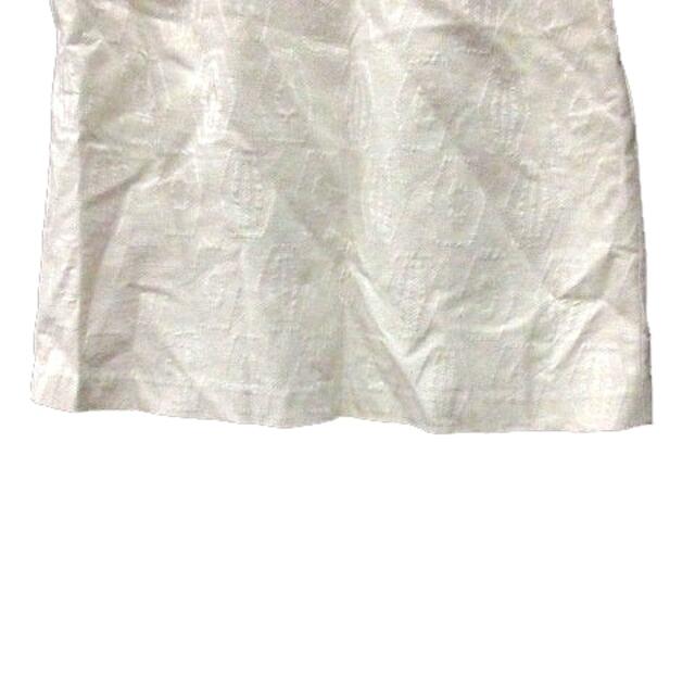 chambre de charme(シャンブルドゥシャーム)のシャンブルドゥシャーム タイトスカート ひざ丈 総柄 F 白 アイボリー レディースのスカート(ひざ丈スカート)の商品写真