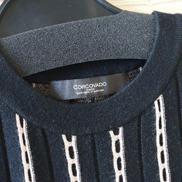 CORCOVADO コルコバード ワンピース ニットワンピ チェーンステッチ CORCOVADO コルコバード ワンピース ニットワンピ チェーンステッチ