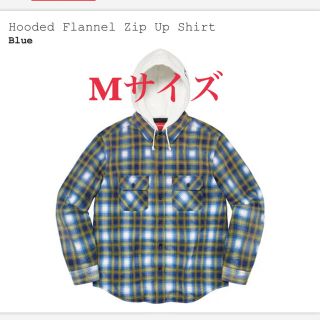 シュプリーム(Supreme)のsupreme hooded flannel zip up shirt mサイズ(シャツ)