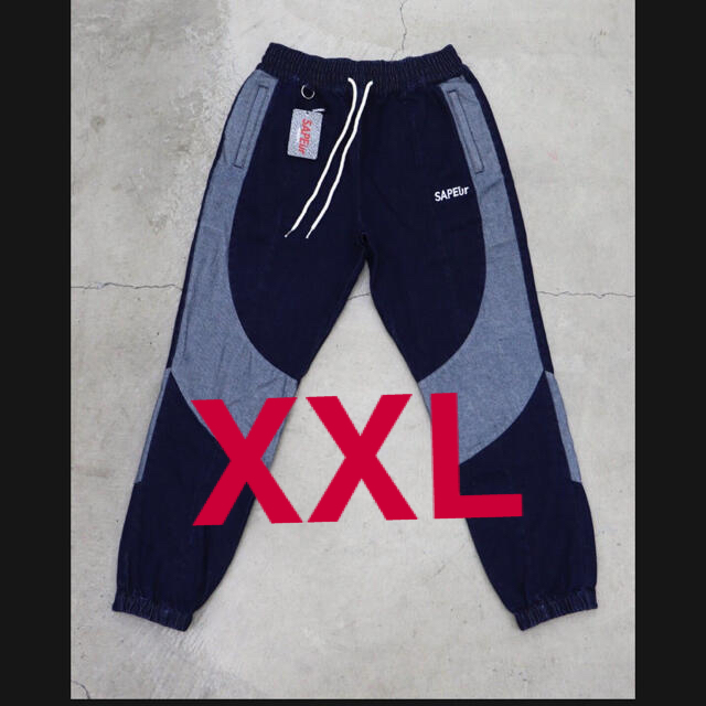 サプール　デニムトラックパンツ　2XL DENIM TRACK PANTS