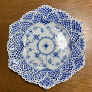 ロイヤルコペンハーゲン(ROYAL COPENHAGEN)のロイヤルコペンハーゲン　ブルーフルーテッド フルレース  ヘキサゴナル(六角形)(陶芸)