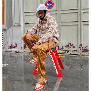 supreme hooded flannel zip up shirt