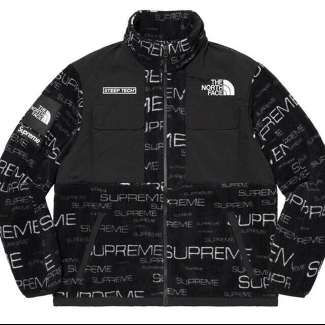 Supreme(シュプリーム)の商品名：XLサイズ 黒 Steep Tech Fleece Jacket メンズのジャケット/アウター(マウンテンパーカー)の商品写真