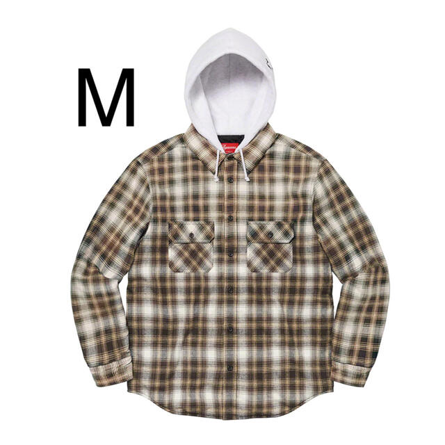 新品未使用購入Supreme Hooded Flannel Zip Up Shirt