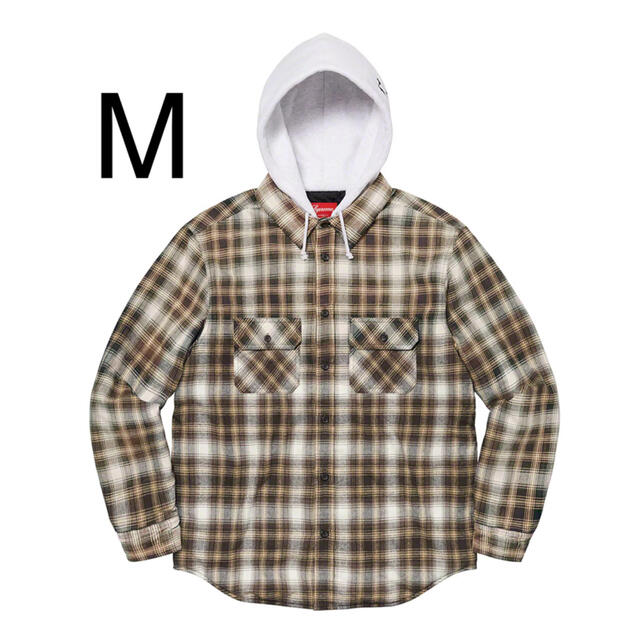 Supreme Hooded Flannel Zip Up ShirtM状態