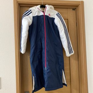 アディダス(adidas)のアディダス　ベンチコート　女の子　130センチ(ジャケット/上着)