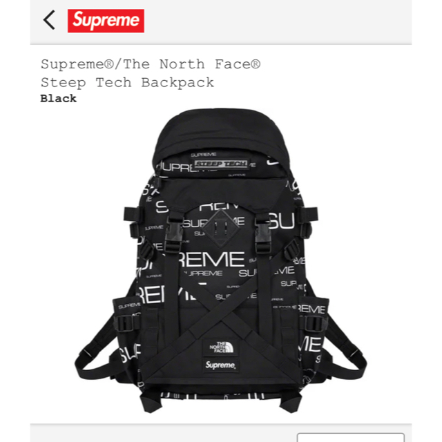 メンズSupreme North Face Steep Tech Backpack