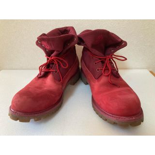 ティンバーランド(Timberland)の　【美品】ティンバーランド/Timberland ロールトップブーツ　赤(ブーツ)