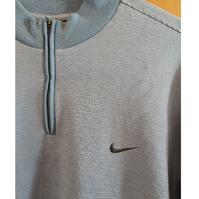 NIKE(ナイキ)のNIKE　ゴルフウェア　長袖ニット　サックスブルー メンズのトップス(ニット/セーター)の商品写真