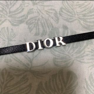 クリスチャンディオール(Christian Dior)のdior ロゴ　レザーブレスレット(ブレスレット/バングル)