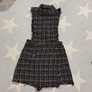 ザラ(ZARA)のZARA ツイードワンピース(ミニワンピース)