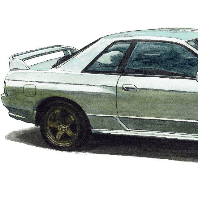 NC-881 GT-R R32/R33限定版画サイン額装作家平右ヱ門 3