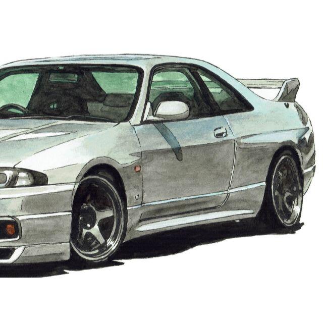 NC-881 GT-R R32/R33限定版画サイン額装作家平右ヱ門 8