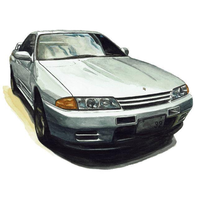 NC-882 GT-R R33/R32限定版画 直筆サイン額装●作家平右ヱ門