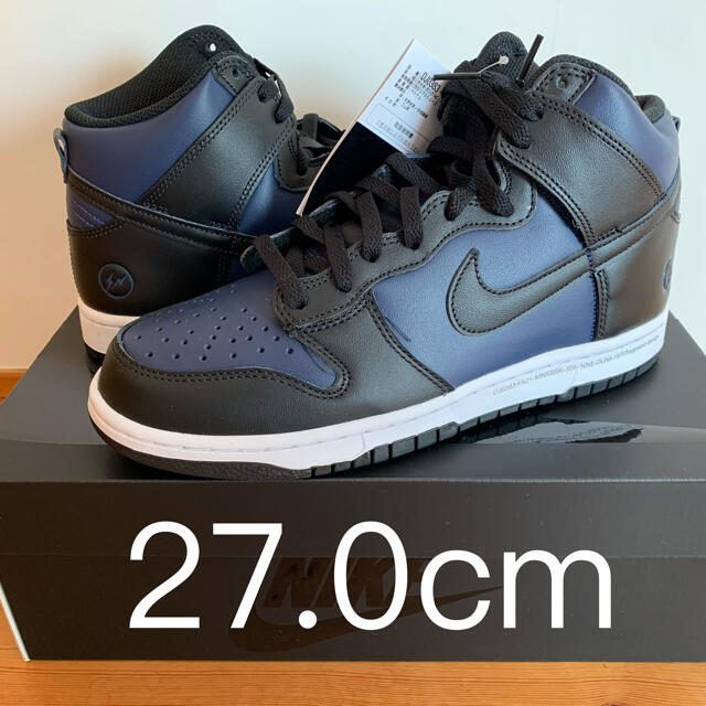 Nike dunk hi / f fragment midnight navy