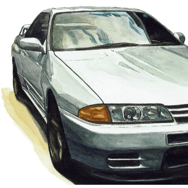 NC-887 GT-R R32/R35限定版画サイン額装作家平右ヱ門 3