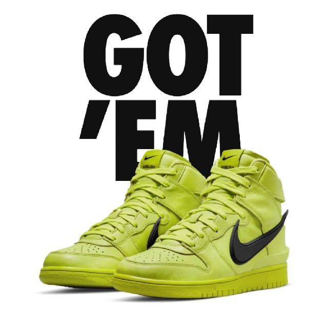 NIKE×AMBUSH  DUNK HIGH  FLASH LIME