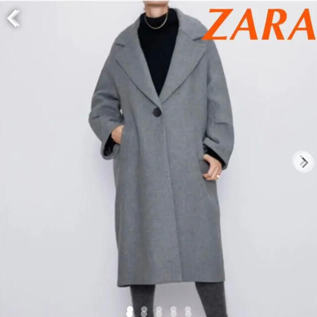 ZARA(ザラ)のZARA❤ボタン付きオーバーサイズコート レディースのジャケット/アウター(ロングコート)の商品写真