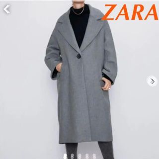 ザラ(ZARA)のZARA❤ボタン付きオーバーサイズコート(ロングコート)