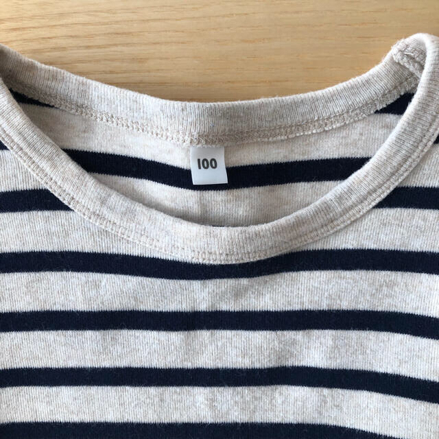 MUJI (無印良品)(ムジルシリョウヒン)のMUJI 起毛フライス編み長袖Tシャツ 4枚組　100cm キッズ/ベビー/マタニティのキッズ服男の子用(90cm~)(Tシャツ/カットソー)の商品写真