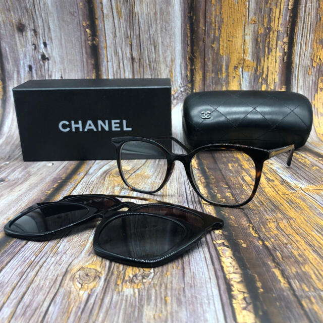 Chanel 伊達メガネ 3way メガネのフレーム サングラス 鼈甲