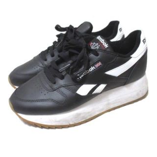 リーボック(Reebok)のリーボック スニーカー DV3631 厚底 クラシックレザー 黒 24.5cm(スニーカー)