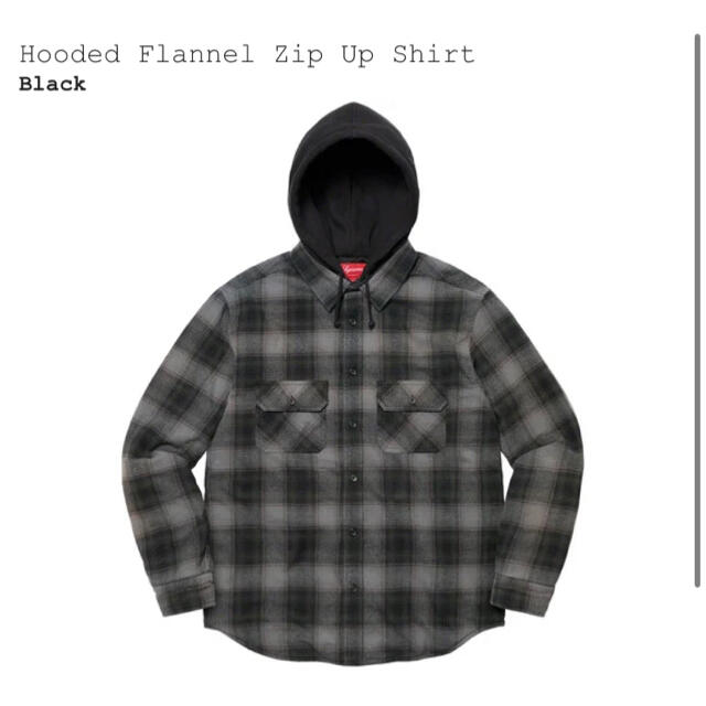 Supreme Hooded Flannel Zip Up Shirt