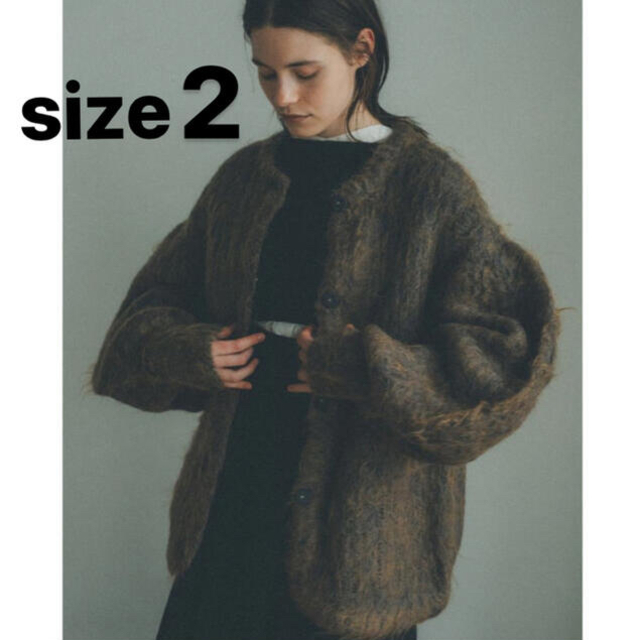 CLANE クラネ COLOR MOHAIR SHAGGY CARDIGAN