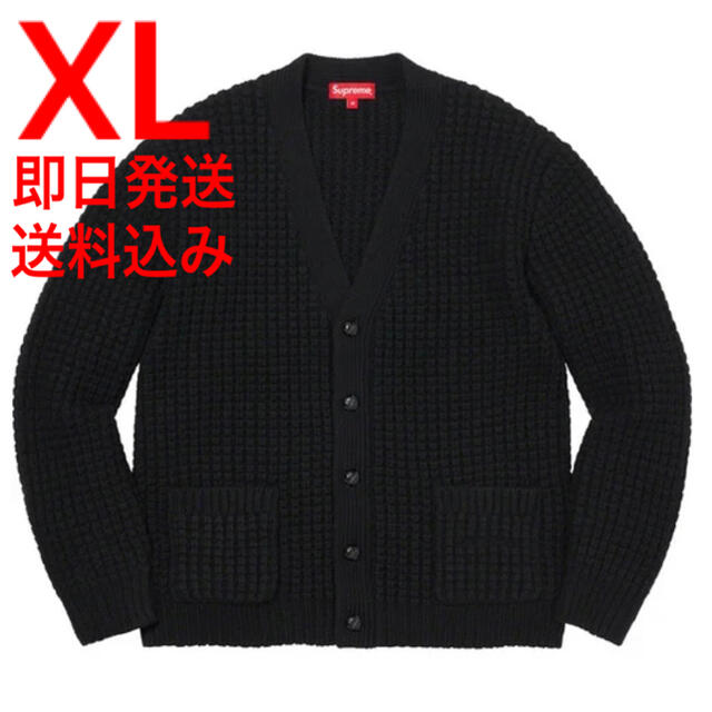 XL Supreme Waffle Knit Cardigan Black ランキング第1位 17500円引き