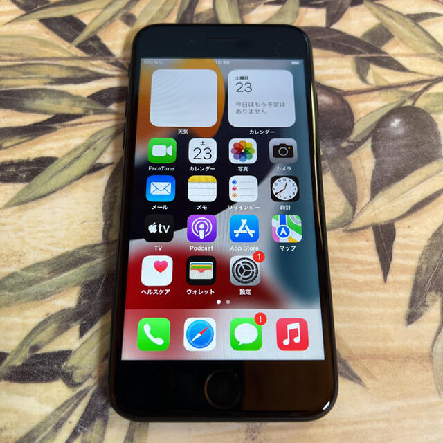 iPhone 7 Black 32GB SIMフリー バッテリー最大容量100％