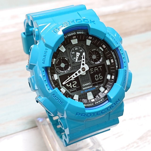 G-SHOCK(ジーショック)の美品【CASIO／G-SHOCK】デジアナ メンズ腕時計 GA-100B メンズの時計(腕時計(デジタル))の商品写真