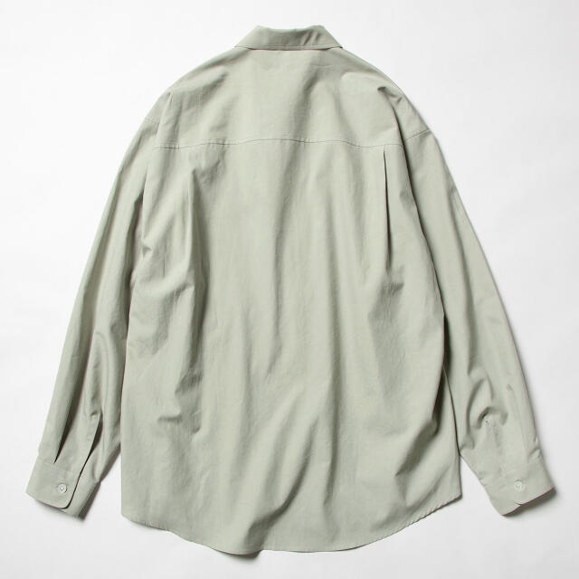 COMOLI(コモリ)の AURALEE TWILL BIG SHIRTS LIGHT GREEN 4 メンズのトップス(シャツ)の商品写真