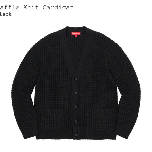 21aw Supreme Waffle Knit Cardigan ②