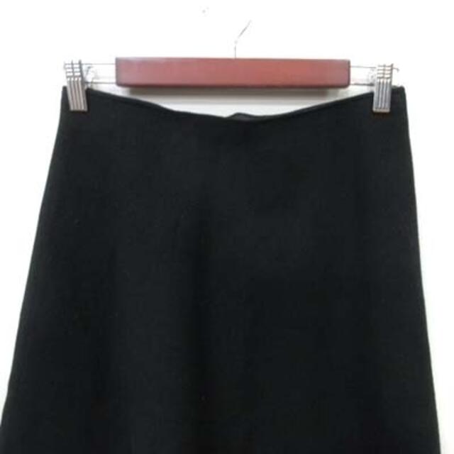SLOBE IENA(スローブイエナ)のイエナ スローブ ニットスカート フレア ミモレ ロング 黒 ブラック /YI レディースのスカート(ロングスカート)の商品写真