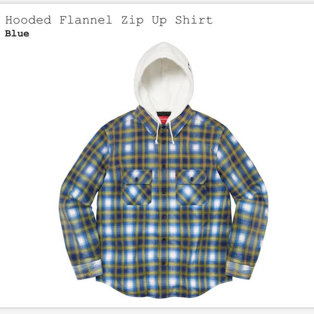 Supreme/Hooded Flannel Zip Up Shirt/S