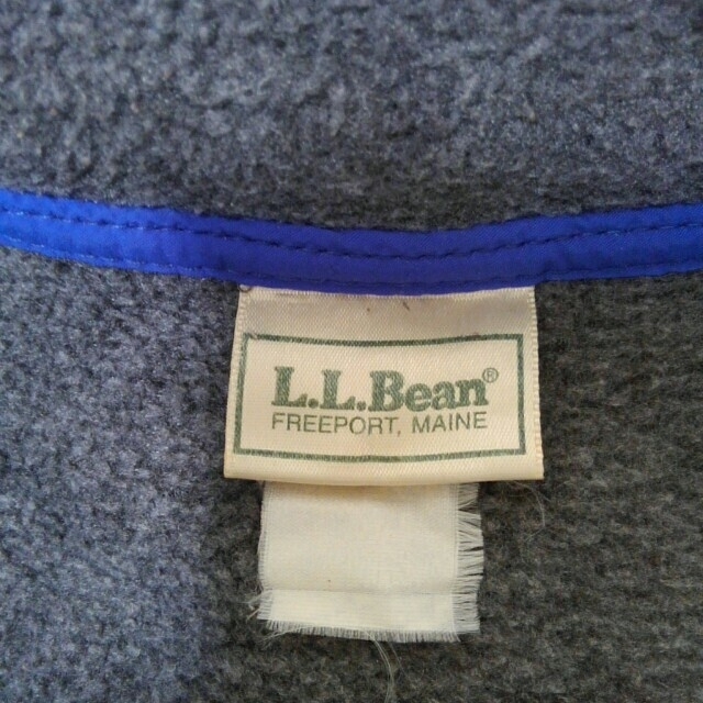 専用　L.L.Bean80〜90s ハーフスナップボタン　フリース　刺繍ロゴ