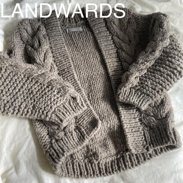 LANDWARDS - LANDWARDS♡ケーブルニットカーディガンの通販 by 素敵