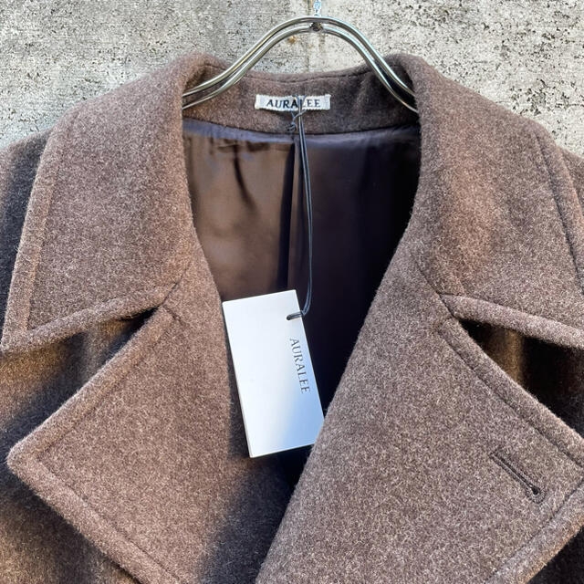 COMOLI(コモリ)の新品 auralee オーラリー 21aw コート ウールロングコート 3 メンズのジャケット/アウター(ステンカラーコート)の商品写真