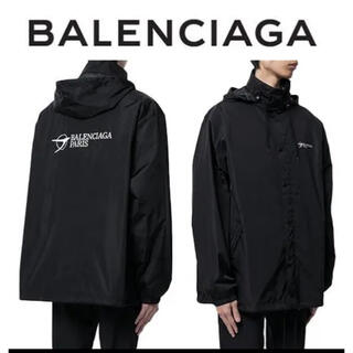 バレンシアガ(Balenciaga)の21SS【新品】BALENCIAGA ロゴ プリント ウインドブレーカー(ナイロンジャケット)