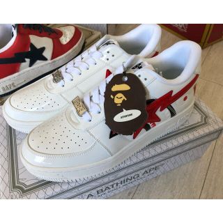 アベイシングエイプ(A BATHING APE)の新品10us Bape Sta Shark/White (スニーカー)