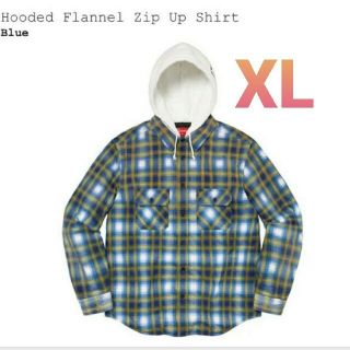 シュプリーム(Supreme)のSupreme Hooded Flannel Zip Up Shirt XL(パーカー)