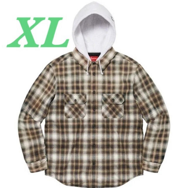 【XLサイズ】Supreme Hooded Flannel Shirtのサムネイル
