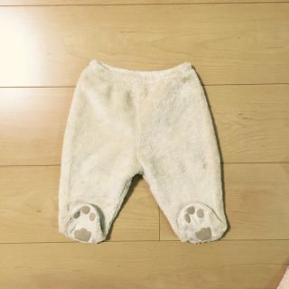 ベビーギャップ(babyGAP)の足付きベージュモコモコパンツ(パンツ)