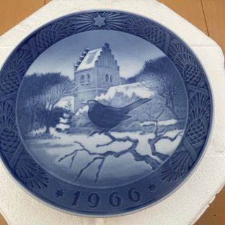 ロイヤルコペンハーゲン(ROYAL COPENHAGEN)のロイヤルコペンハーゲン　イヤープレート 1966年版 / 昭和41年(置物)