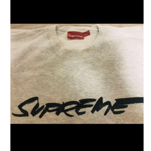 Supreme Futura Logo Crewneck "Grey"★