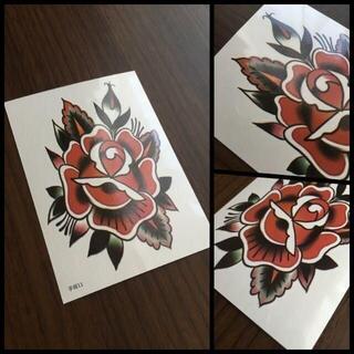 【a赤薔薇】tattoo フェイクタトゥー ハンド 手 1228(その他)