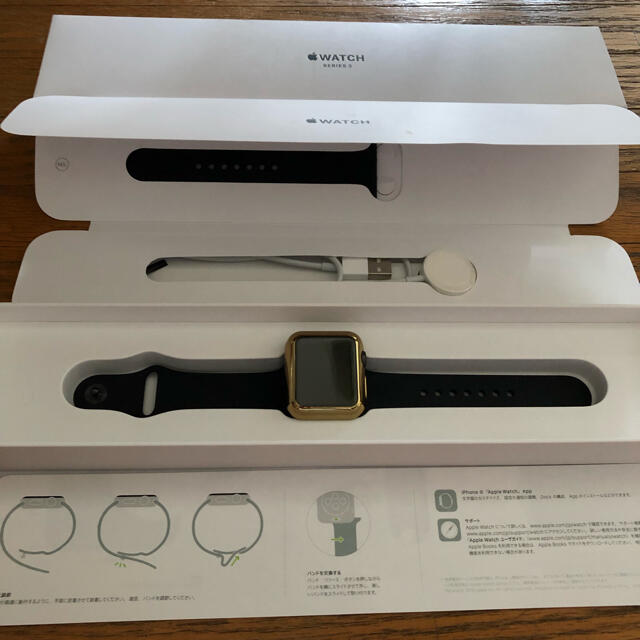 Apple Watch(アップルウォッチ)のApple Watch3 38mmアップルウォッチ 97%美品 メンズの時計(腕時計(デジタル))の商品写真