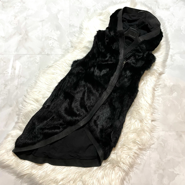 本物 美品 コレクションモデル ヘルムートラング レザー切替 ファー