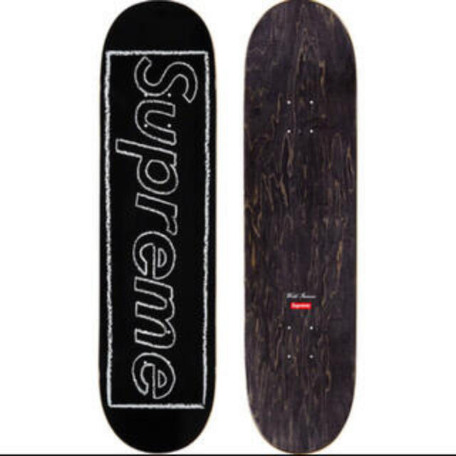 Supreme/KAWS Chalk Logo Skateboard Black