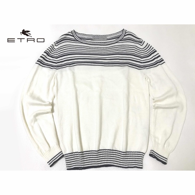 【極美品】ETRO エトロ コットンニット イタリア製 L ニット/セーター